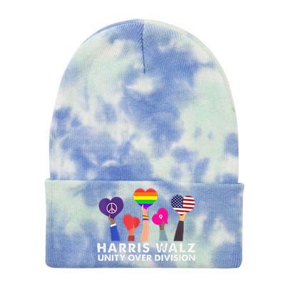 Harris Waltz 2024 Unity Over Division Tie Dye 12in Knit Beanie