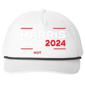 Harris Waltz 2024 Harris Tim Waltz 24 We Are Not Going Back Snapback Five-Panel Rope Hat