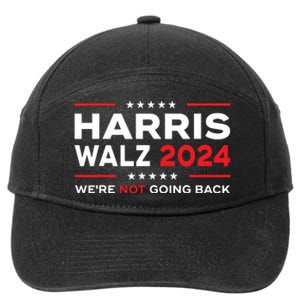 Harris Waltz 2024 Harris Tim Waltz 24 We Are Not Going Back 7-Panel Snapback Hat