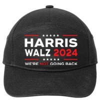 Harris Waltz 2024 Harris Tim Waltz 24 We Are Not Going Back 7-Panel Snapback Hat