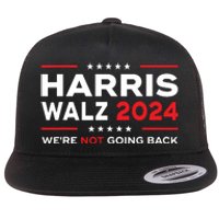 Harris Waltz 2024 Harris Tim Waltz 24 We Are Not Going Back Flat Bill Trucker Hat