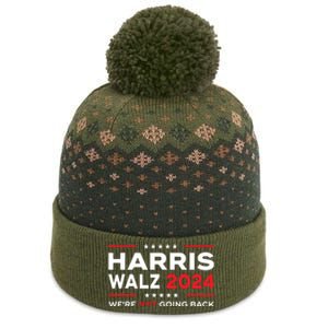 Harris Waltz 2024 Harris Tim Waltz 24 We Are Not Going Back The Baniff Cuffed Pom Beanie