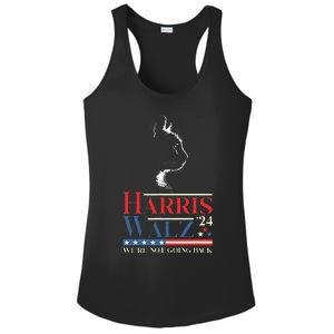 Harris Waltz 2024 Election Funny Cat Kamala Harris Tim Walz Ladies PosiCharge Competitor Racerback Tank