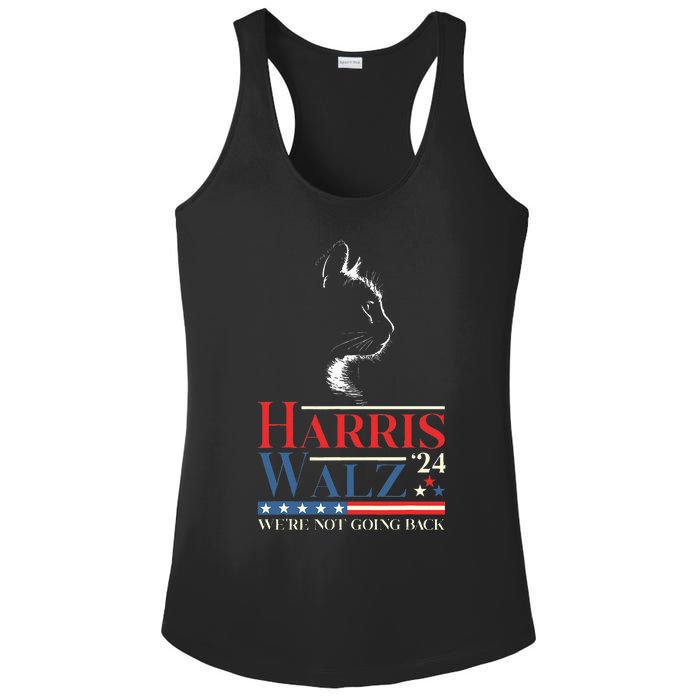 Harris Waltz 2024 Election Funny Cat Kamala Harris Tim Walz Ladies PosiCharge Competitor Racerback Tank