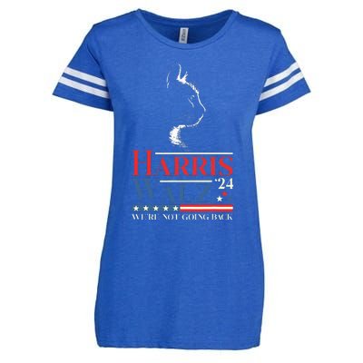 Harris Waltz 2024 Election Funny Cat Kamala Harris Tim Walz Enza Ladies Jersey Football T-Shirt