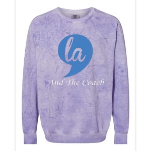 Harris Walz 2024 Comma La And The Coach Colorblast Crewneck Sweatshirt