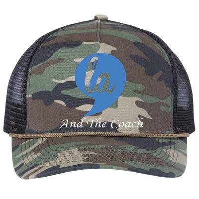 Harris Walz 2024 Comma La And The Coach Retro Rope Trucker Hat Cap