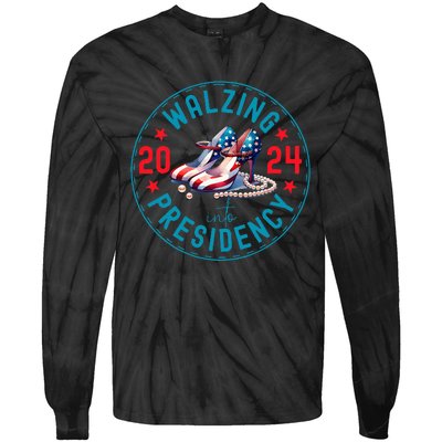 Harris Waltz 2024 Election Kamala Harris Tim Waltz Tie-Dye Long Sleeve Shirt