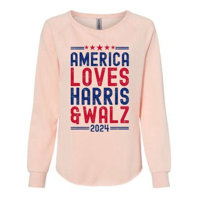 Harris Waltz 2024 Election Kamala Harris Tim Waltz Womens California Wash Sweatshirt