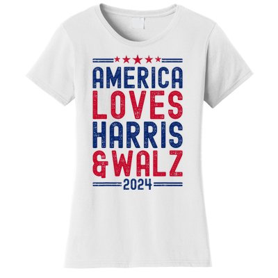 Harris Waltz 2024 Election Kamala Harris Tim Waltz Women's T-Shirt