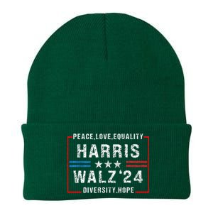 Harris Waltz 2024 Election Kamala Harris Tim Walz Waltz 2024 Knit Cap Winter Beanie