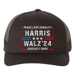 Harris Waltz 2024 Election Kamala Harris Tim Walz Waltz 2024 Yupoong Adult 5-Panel Trucker Hat