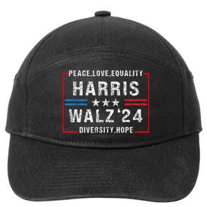 Harris Waltz 2024 Election Kamala Harris Tim Walz Waltz 2024 7-Panel Snapback Hat