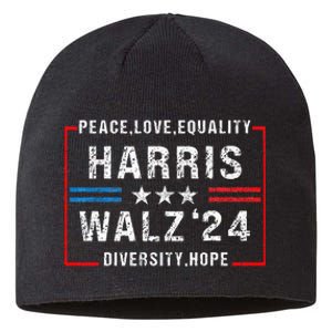 Harris Waltz 2024 Election Kamala Harris Tim Walz Waltz 2024 Sustainable Beanie