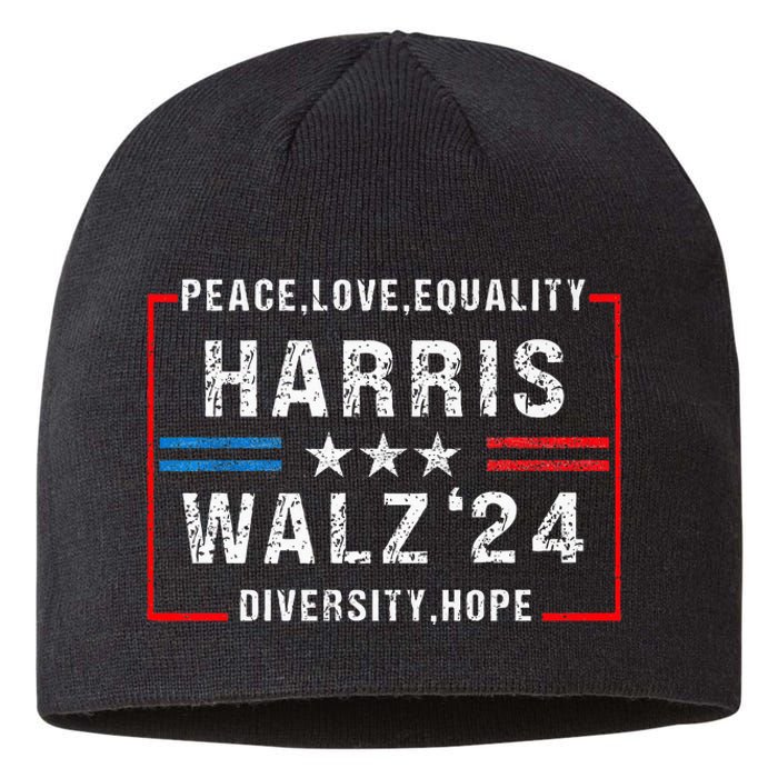 Harris Waltz 2024 Election Kamala Harris Tim Walz Waltz 2024 Sustainable Beanie