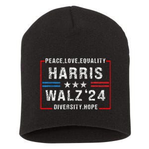 Harris Waltz 2024 Election Kamala Harris Tim Walz Waltz 2024 Short Acrylic Beanie