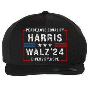 Harris Waltz 2024 Election Kamala Harris Tim Walz Waltz 2024 Wool Snapback Cap