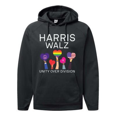 Harris Waltz 2024 Unity Over Division Performance Fleece Hoodie