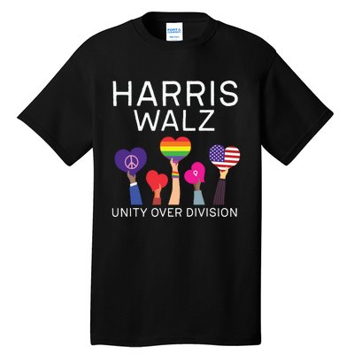 Harris Waltz 2024 Unity Over Division Tall T-Shirt