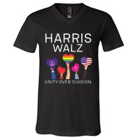 Harris Waltz 2024 Unity Over Division V-Neck T-Shirt