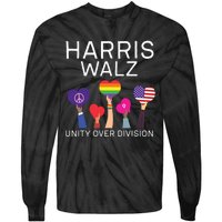 Harris Waltz 2024 Unity Over Division Tie-Dye Long Sleeve Shirt