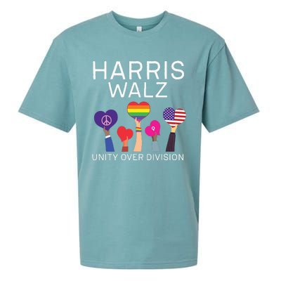 Harris Waltz 2024 Unity Over Division Sueded Cloud Jersey T-Shirt