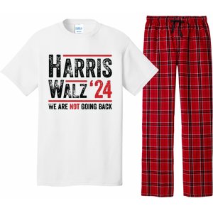 Harris Walz 2024 We Are Not Going Back Pajama Set