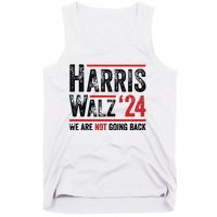 Harris Walz 2024 We Are Not Going Back Tank Top