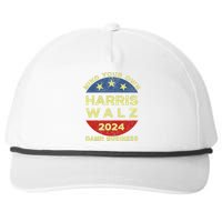 Harris Walz 2024 Mind Your Own Damn Business Snapback Five-Panel Rope Hat