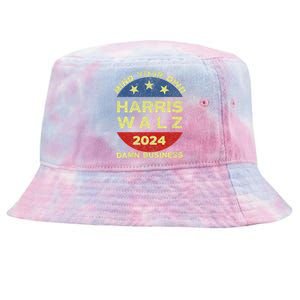 Harris Walz 2024 Mind Your Own Damn Business Tie-Dyed Bucket Hat