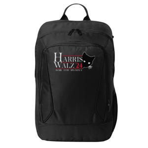 Harris Waltz 2024 For The People Cat Lady Kamala Harris 2024 Gift City Backpack