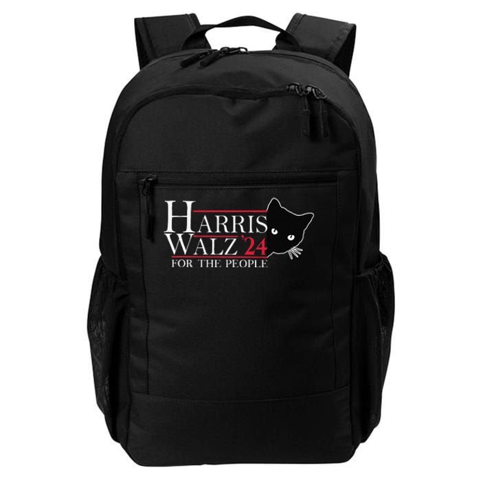 Harris Waltz 2024 For The People Cat Lady Kamala Harris 2024 Gift Daily Commute Backpack