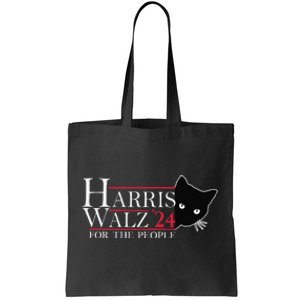 Harris Waltz 2024 For The People Cat Lady Kamala Harris 2024 Gift Tote Bag