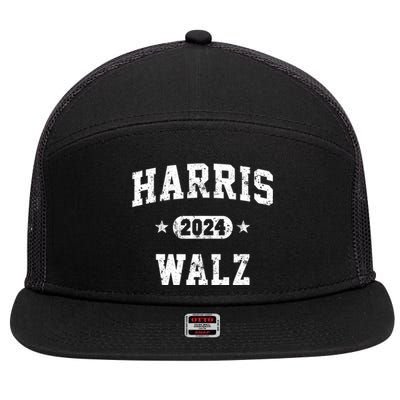 Harris Waltz 2024 Team Harris Walz 2024 7 Panel Mesh Trucker Snapback Hat