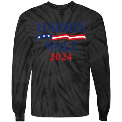 Harris Waltz 2024 Usa Harris Walz 2024 Tie-Dye Long Sleeve Shirt