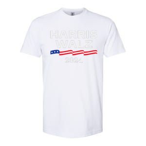 Harris Walz 2024 Election Kamala Harris Tim Walz Waltz Gift Softstyle CVC T-Shirt