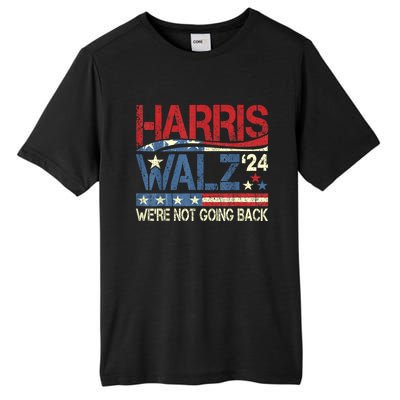 Harris Walz 2024 Kamala Harris 2024 Tim Walz 2024 Usa Flag Tall Fusion ChromaSoft Performance T-Shirt