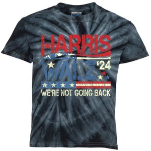 Harris Walz 2024 Kamala Harris 2024 Tim Walz 2024 Usa Flag Kids Tie-Dye T-Shirt