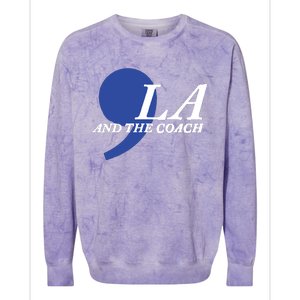 Harris Walz 2024 Comma La And The Coach Colorblast Crewneck Sweatshirt