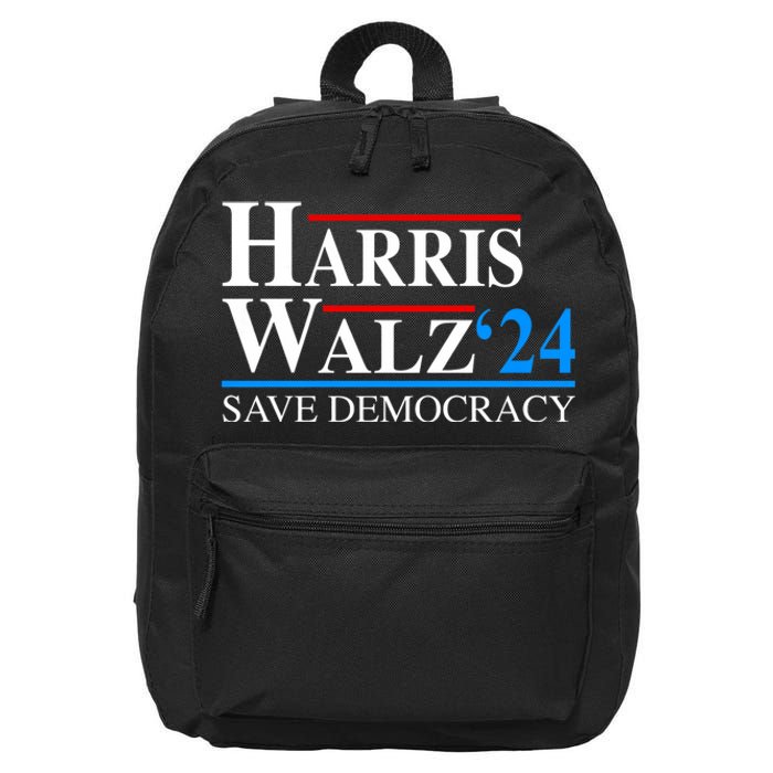 Harris Waltz 2024 Vice President Kamala Harris Tim Walz 2024 16 in Basic Backpack