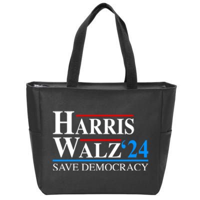 Harris Waltz 2024 Vice President Kamala Harris Tim Walz 2024 Zip Tote Bag