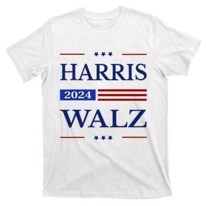 Harris Waltz 2024 Kamala Harris 2024 Tim Waltz 2024 Usa Flag T-Shirt