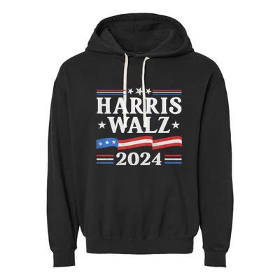 Harris Waltz 2024 Election Kamala Harris Tim Waltz 2024 Garment-Dyed Fleece Hoodie