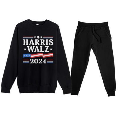 Harris Waltz 2024 Election Kamala Harris Tim Waltz 2024 Premium Crewneck Sweatsuit Set