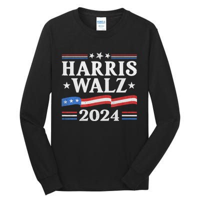 Harris Waltz 2024 Election Kamala Harris Tim Waltz 2024 Tall Long Sleeve T-Shirt