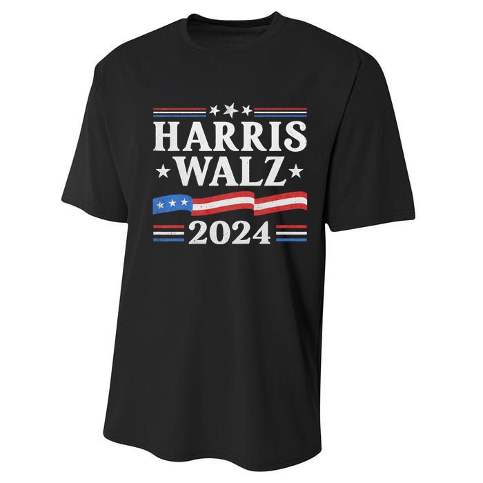 Harris Waltz 2024 Election Kamala Harris Tim Waltz 2024 Performance Sprint T-Shirt