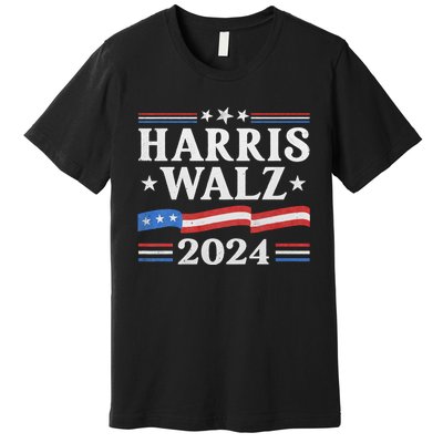 Harris Waltz 2024 Election Kamala Harris Tim Waltz 2024 Premium T-Shirt