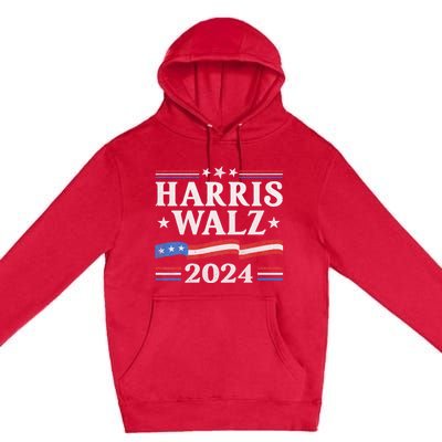 Harris Waltz 2024 Election Kamala Harris Tim Waltz 2024 Premium Pullover Hoodie