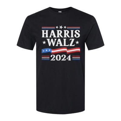 Harris Waltz 2024 Election Kamala Harris Tim Waltz 2024 Softstyle CVC T-Shirt