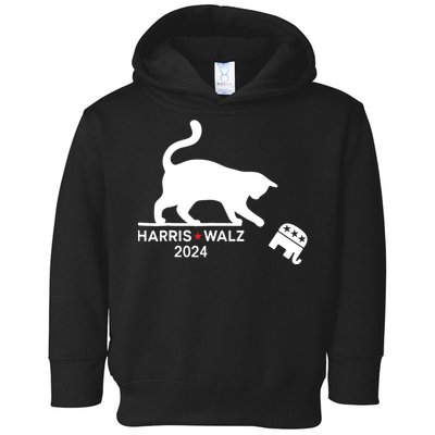 Harris Waltz 2024 Vp President Election Funny Cat Ladies Toddler Hoodie